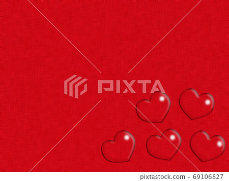 Heart water drops background material Heart water drops background material 69106827
