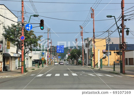 Scenery of Engaru Station and the front of the station (JR Hokkaido/Ishikita Main Line) 69107169