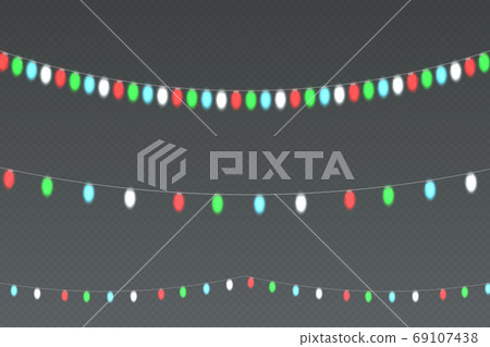 christmas lights. Vector 69107438