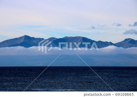 Scottish Island with Dense Low Cloud in Autumn 69108665