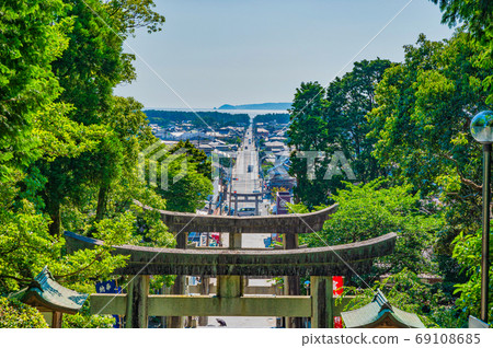 宮地岳神社的夏天[福岡縣福津市] 69108685