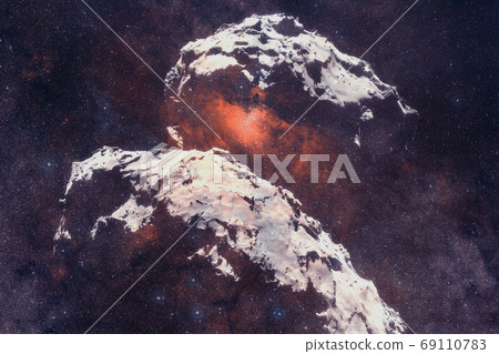 Comet 67P Churyumov-Gerasimenko. Elements of this image furnished by NASA Comet 67P Churyumov-Gerasimenko. Elements of this image furnished by NASA 69110783