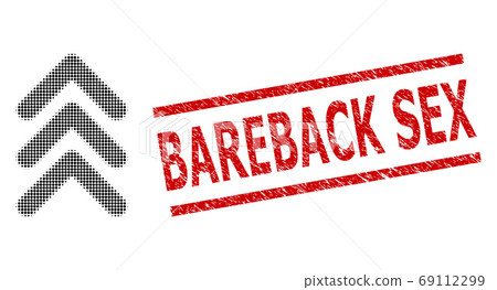 Distress Bareback Sex Stamp and Halftone Dotted Triple Arrowhead Up Distress Bareback Sex Stamp and Halftone Dotted Triple Arrowhead Up 69112299