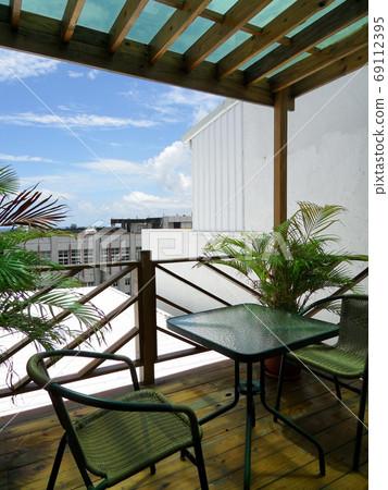 Modern hotel balcony in Kenting National Park 69112395