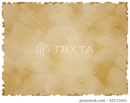 皺巴巴的舊紙張背景材料_插圖 69113041