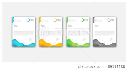 modern colorful liquid style letterhead design templates modern colorful liquid style letterhead design templates 69113288