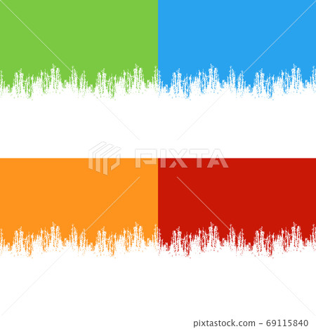 Color Paint Border With Isolated White Background 69115840