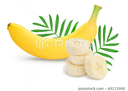 banana isolated on white background with clipping path and full depth of field. banana isolated on white background with clipping path and full depth of field. 69115998