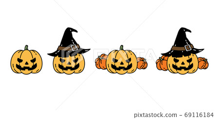 Halloween Pumpkin Vector Icon Logo Ghost Character Cartoon Illustration PNG  PNG Images