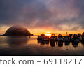 加州海岸日落 69118217
