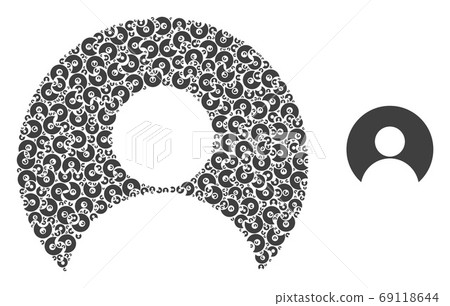 User Account Recursive Mosaic of Self Items - Stock Illustration ...