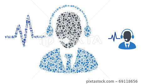 Operator Sound Signal Recursion Collage of Self Items 69118656