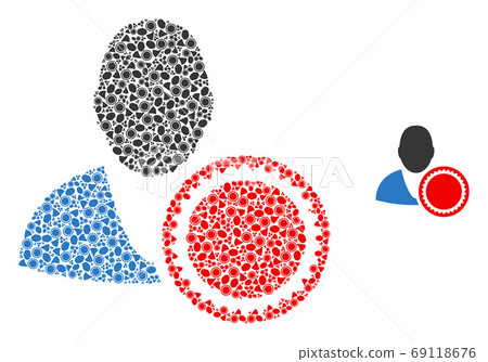 Stamped User Recursion Composition of Self Items - Stock Illustration ...