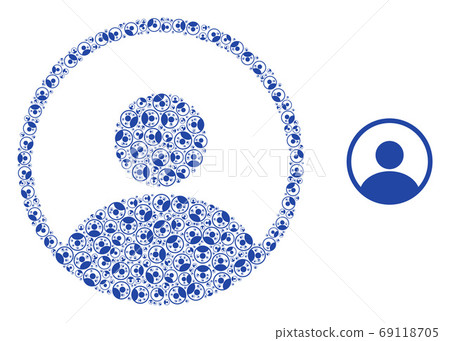 User Fractal Composition of Self Icons - Stock Illustration [69118705 ...