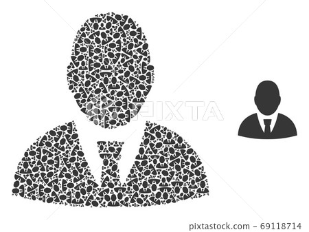 User Profile Recursive Collage of Self Icons - Stock Illustration ...
