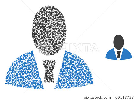 User Profile Recursion Collage of Self Icons - Stock Illustration ...
