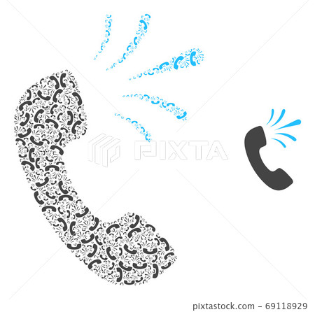 Phone Signal Recursion Mosaic of Self Icons 69118929