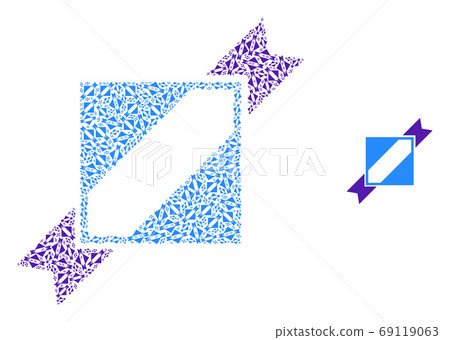 Seal Stamp Template Recursion Collage of Self... - Stock Illustration ...