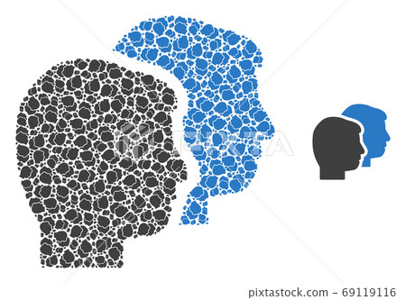User Profiles Recursion Composition of Self Items - Stock Illustration ...