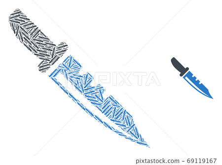 Knife Recursive Collage of Self Items - Stock Illustration [69119167 ...