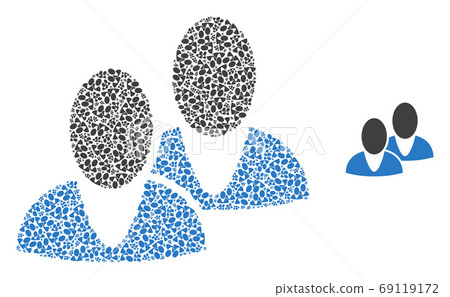 Men Recursion Collage of Self Items - Stock Illustration [69119172] - PIXTA