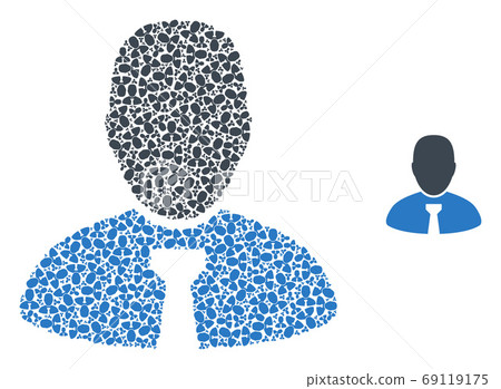 Boss Fractal Composition of Self Items - Stock Illustration [69119175 ...