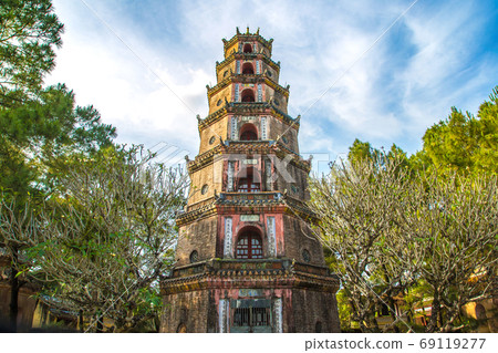 Thien Mu Pagoda in Hue, Vietnam 69119277