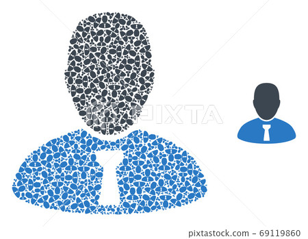 Chief Fractal Composition of Self Icons - Stock Illustration [69119860 ...