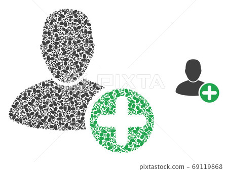 Add User Recursion Collage of Self Items - Stock Illustration [69119868 ...