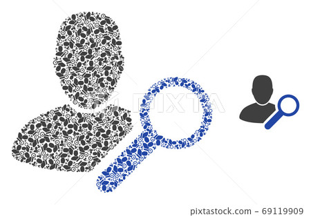 Find User Recursion Mosaic of Self Icons - Stock Illustration [69119909 ...
