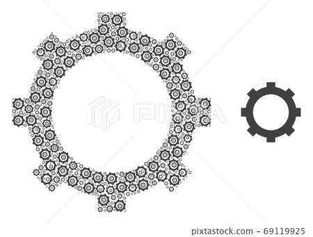 Cog Recursion Collage of Self Items - Stock Illustration [69119925] - PIXTA