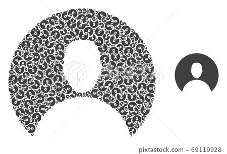 Customer Fractal Composition of Self Icons Customer Fractal Composition of Self Icons 69119928