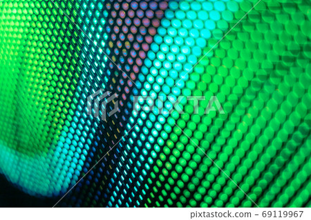 CloseUp LED blurred screen. LED soft focus background. abstract 69119967
