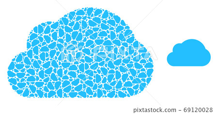 Cloud Recursion Collage of Self Icons - Stock Illustration [69120028 ...