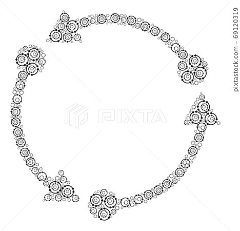 Rotation Vector Composition of Self Recursive...-插圖素材 [69120319] - PIXTA圖庫
