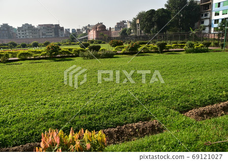 達卡，孟加拉國Lalberg堡，未完成的城堡廢墟美麗的花園和陵墓 69121027