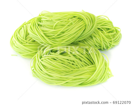 Dry Jade Noodle an isolated on white background Dry Jade Noodle an isolated on white background 69122070