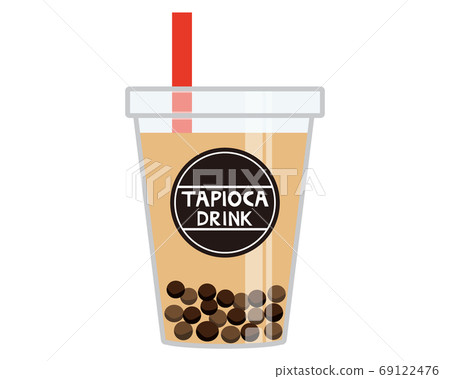 Vector illustration of tapioca drink tapioca milk tea Vector illustration of tapioca drink tapioca milk tea 69122476