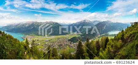 Panoramic view of Interlaken 69123624