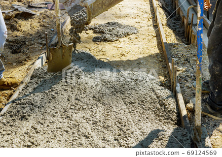 Construction process making of freshly poured Construction process making of freshly poured 69124569