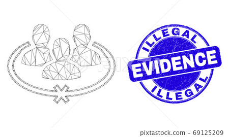 Blue Scratched Illegal Evidence Stamp Seal and Web Carcass Jailed Persons Blue Scratched Illegal Evidence Stamp Seal and Web Carcass Jailed Persons 69125209