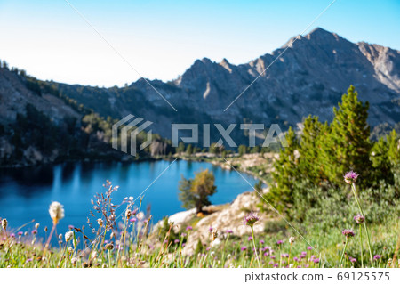 Morning view of the beautiful Liberty Lake 69125575