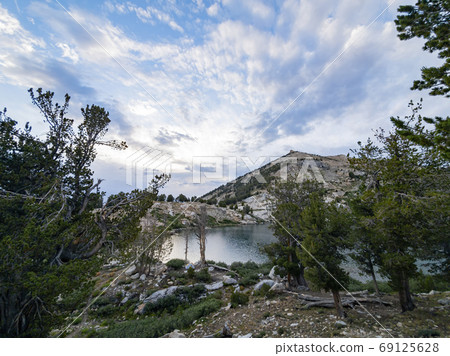 Cloudy view of the beautiful Liberty Lake Cloudy view of the beautiful Liberty Lake 69125628