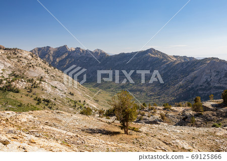 Morning view of the beautiful landscape around the Ruby Crest Tr 69125866