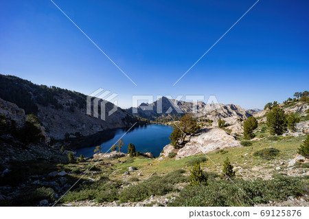 Morning view of the beautiful Liberty Lake Morning view of the beautiful Liberty Lake 69125876