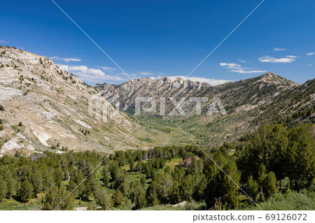 Morning view of the beautiful landscape around the Ruby Crest Tr 69126072