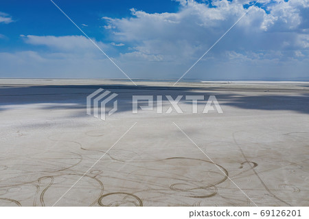 Aerial view of the special Bonneville state park 69126201