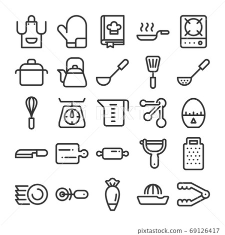 Kitchen icon set Kitchen icon set 69126417