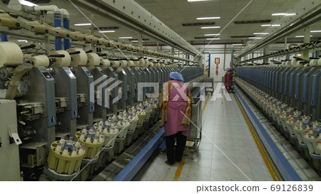 People working in a garment factory 69126839