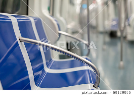 Empty subway car during coronavirus pandemic Empty subway car during coronavirus pandemic 69129996